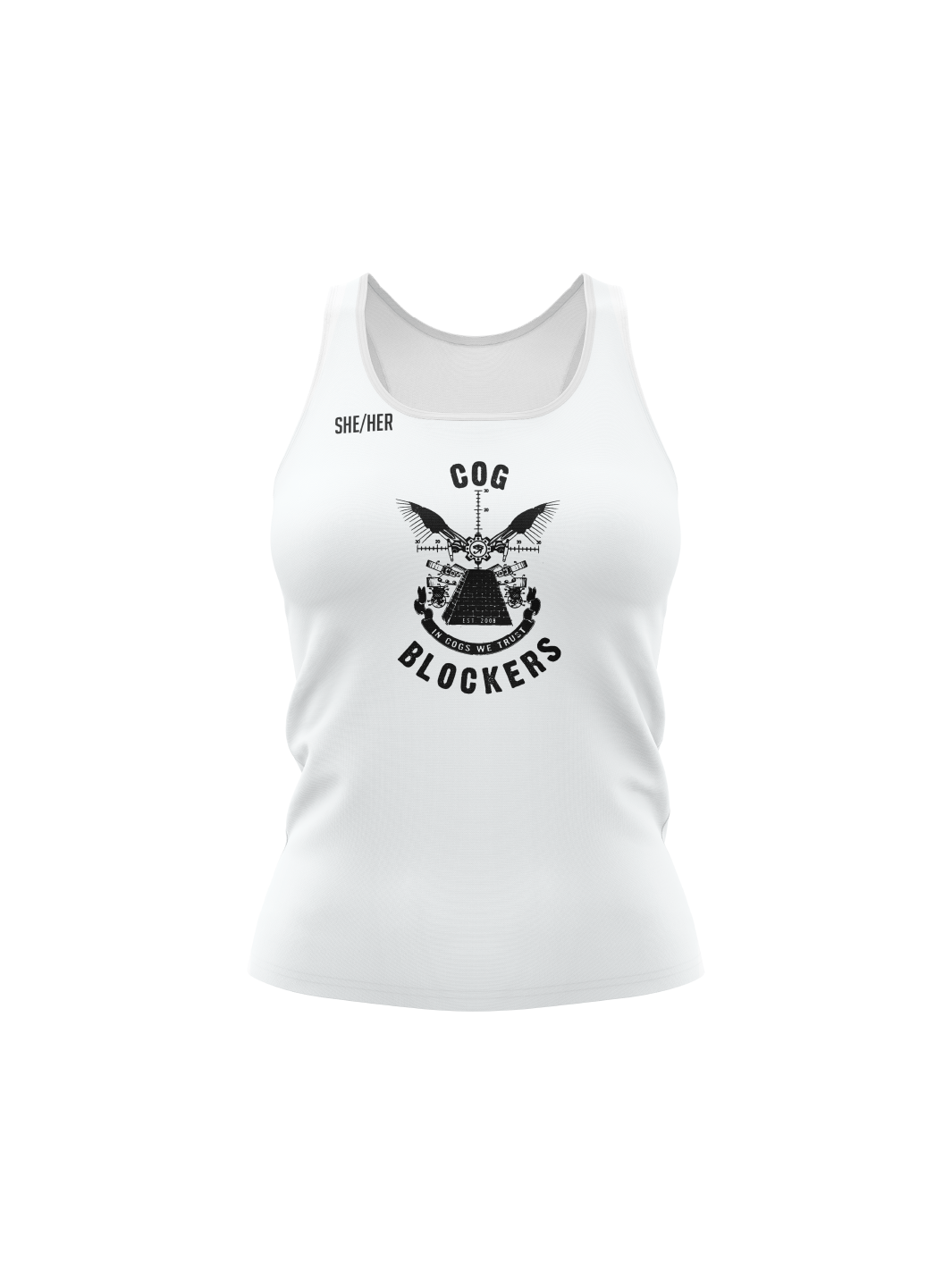 Cog Blockers | Women's Athletic Tank Top - Oddball Workshop