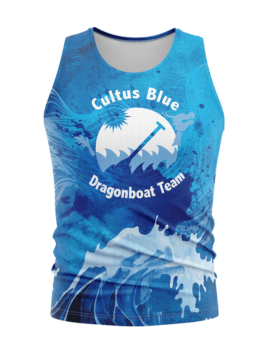 Cultus Blue | Men's Athletic Tank Top - Oddball Workshop