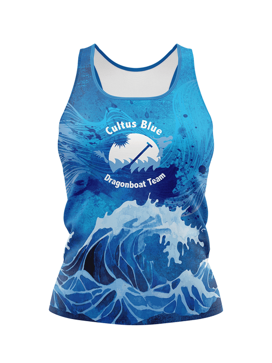 Cultus Blue | Women's Athletic Tank Top - Oddball Workshop