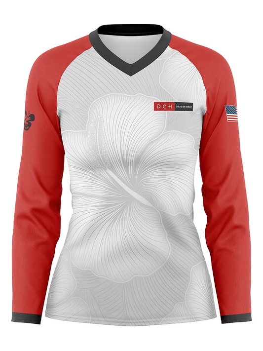 DCH Dragon Boat | Women's Athletic Jersey Long Sleeve - Oddball Workshop