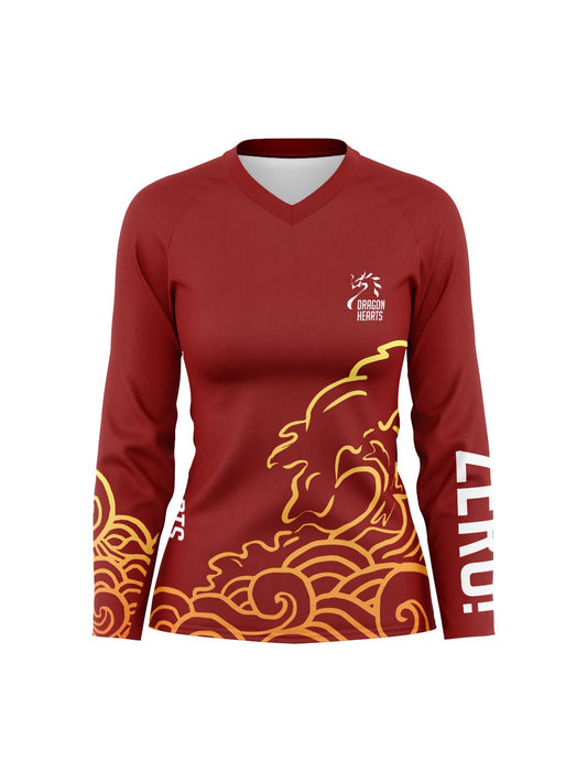 DH Zero Supporters | Women's Athletic Jersey Long Sleeve - Oddball Workshop