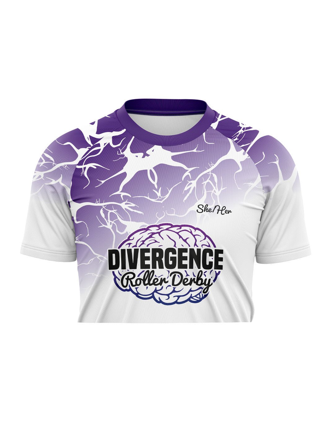 Divergence RD | Unisex Athletic Jersey Short Sleeve Crop - Oddball Workshop