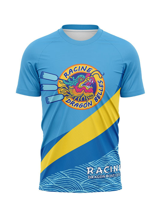 Dragon Belles | Men's Athletic Jersey Short Sleeve Blue - Oddball Workshop