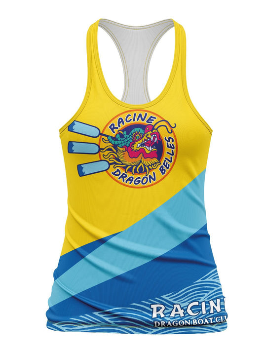 Dragon Belles | Women's Relaxed Tank Top Yellow - Oddball Workshop