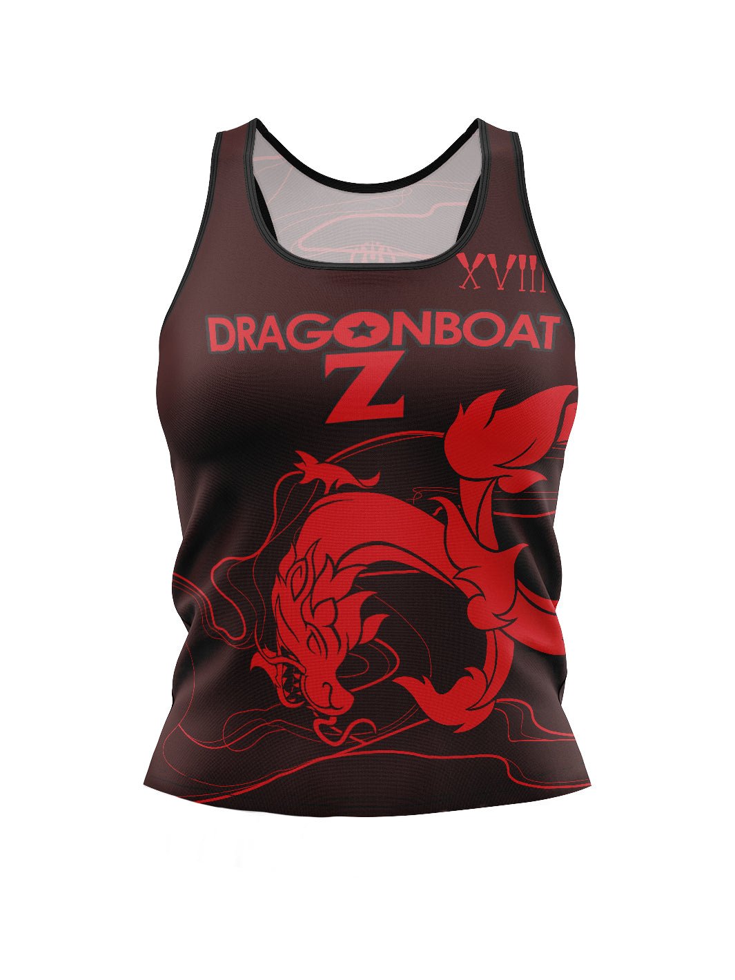 Dragon Boat Z | Women's Athletic Tank Top - Oddball Workshop