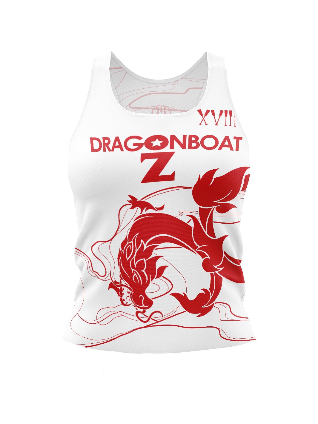 Dragon Boat Z | Women's Athletic Tank Top - Oddball Workshop