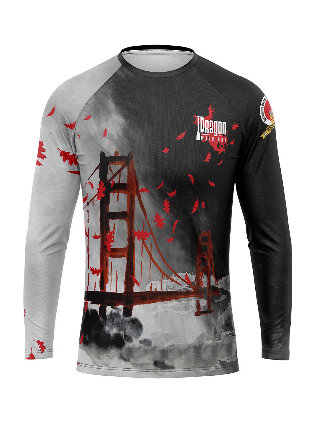 Dragon Warriors | 25 Year Men's Athletic Jersey Long Sleeve - Oddball Workshop
