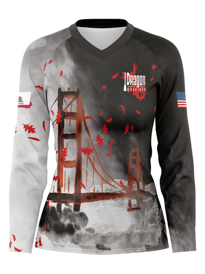 Dragon Warriors | RACING JERSEY - 25 Year Women's Athletic Jersey Long Sleeve - Oddball Workshop