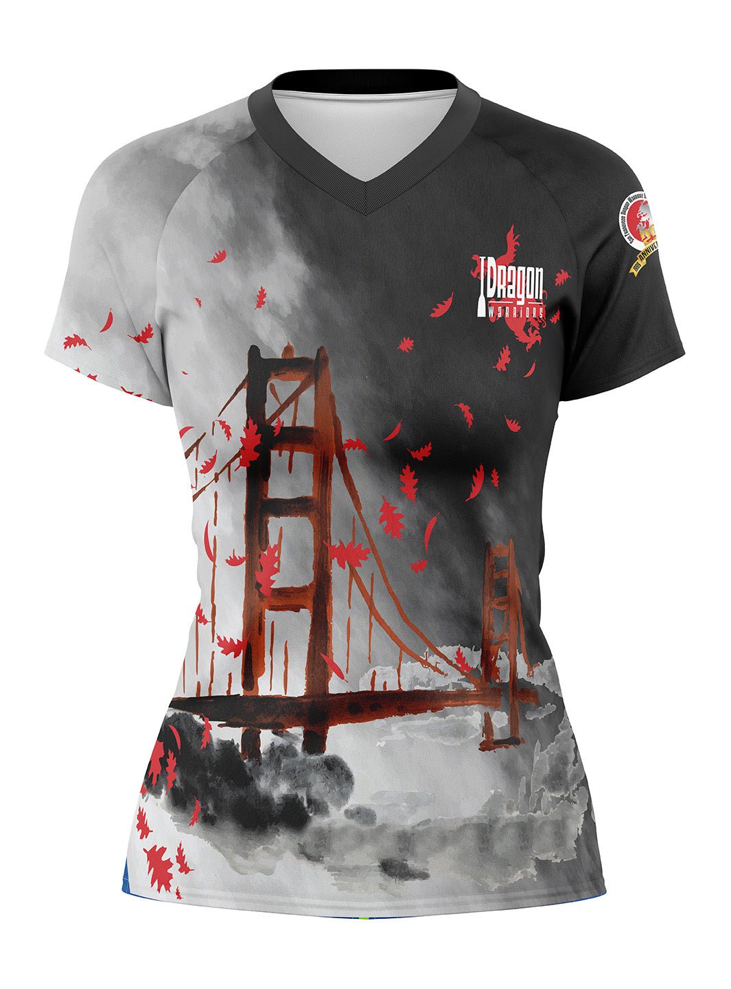 Dragon Warriors Supporters | 25 Year Women's Athletic Jersey Short Sleeve - Oddball Workshop