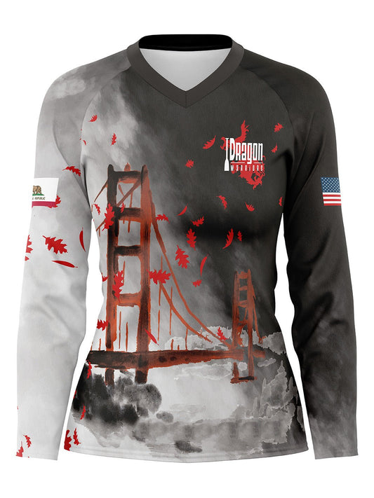 Dragon Warriors Supporters | RACING JERSEY - Women's Athletic Jersey Long Sleeve - Oddball Workshop