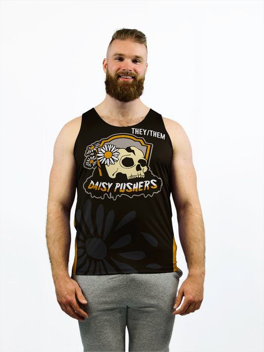 EOD - First Team Jersey | Daisy Pushers Unisex Athletic Tank Top - Oddball Workshop