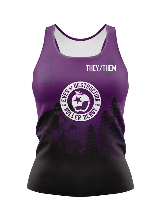 EOD - First Team Jersey | Eves Of Destruction Women's Athletic Tank Top - Oddball Workshop