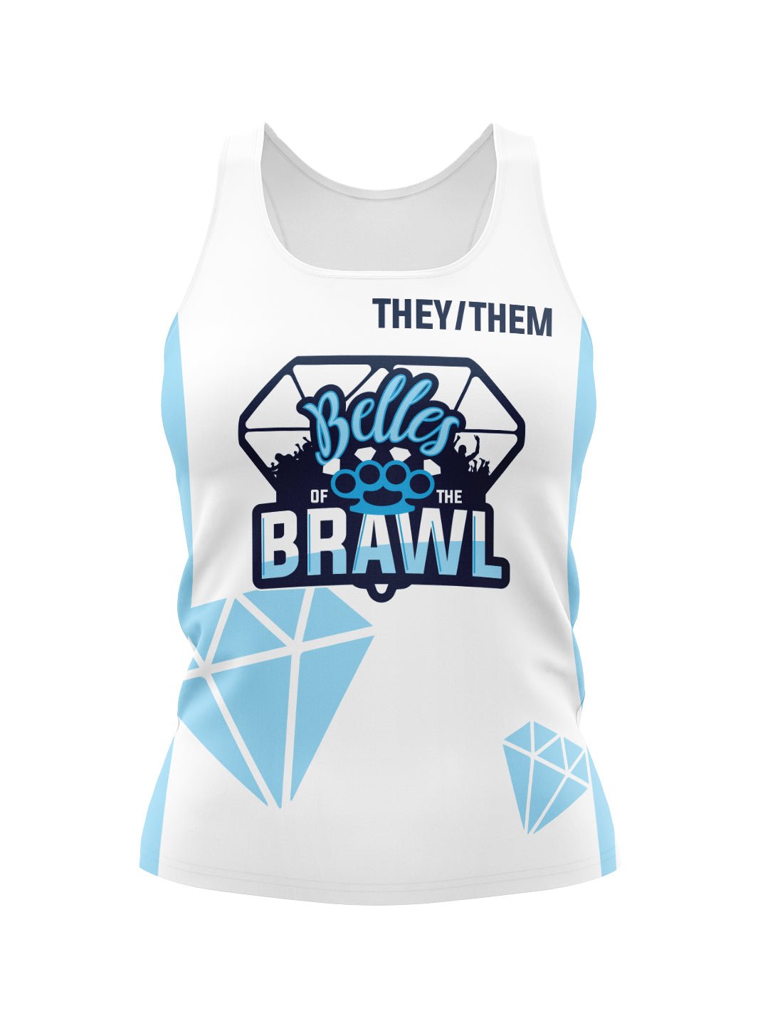 Eves of Destruction Team Store | Team Belles Of The Brawl Women's Athletic Tank Top - Oddball Workshop