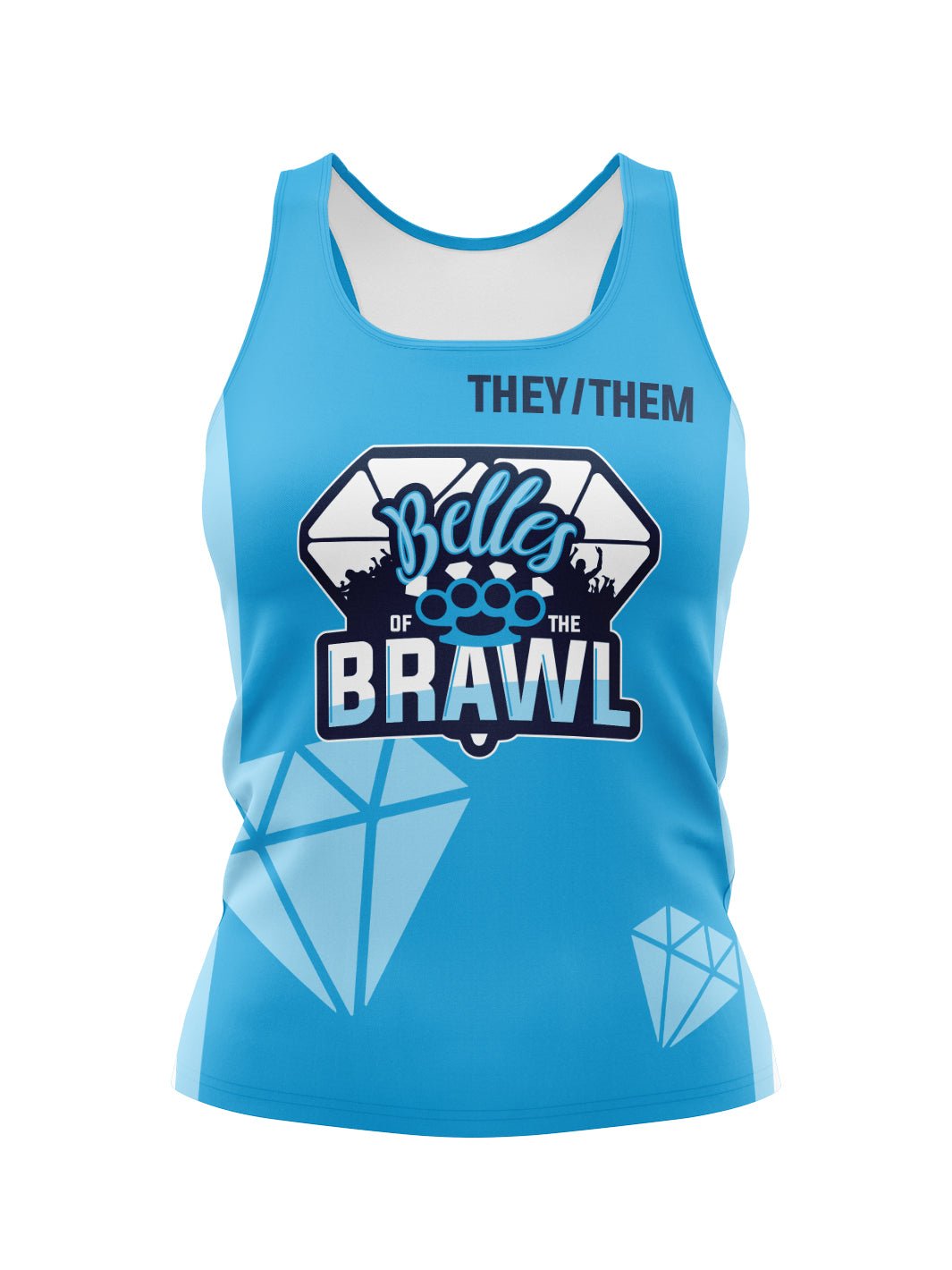 Eves of Destruction Team Store | Team Belles Of The Brawl Women's Athletic Tank Top - Oddball Workshop