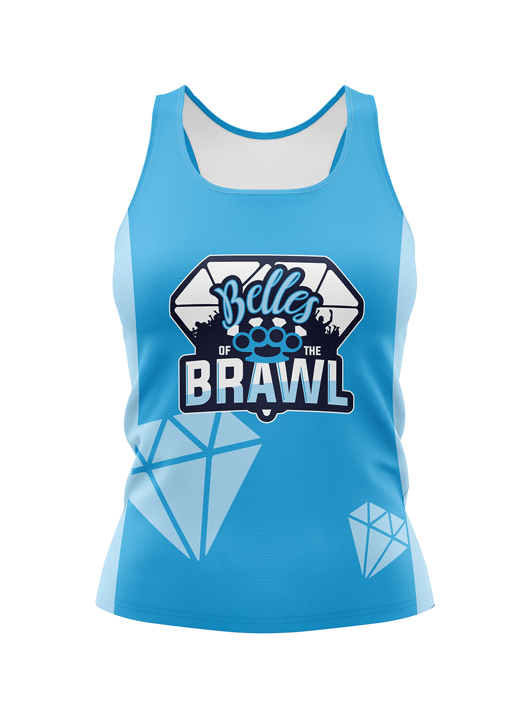 Eves of Destruction Team Store | Team Belles Of The Brawl Women's Athletic Tank Top - Oddball Workshop