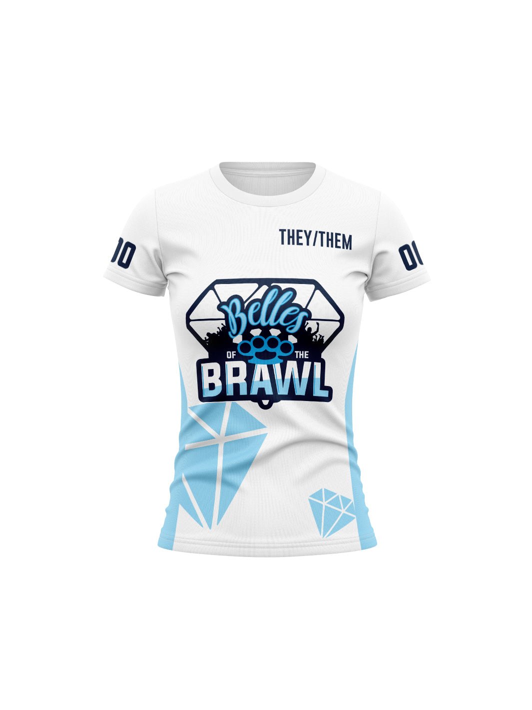 Eves of Destruction Team Store | Team Belles Of The Brawl Women's Team Jersey Short Sleeve - Oddball Workshop