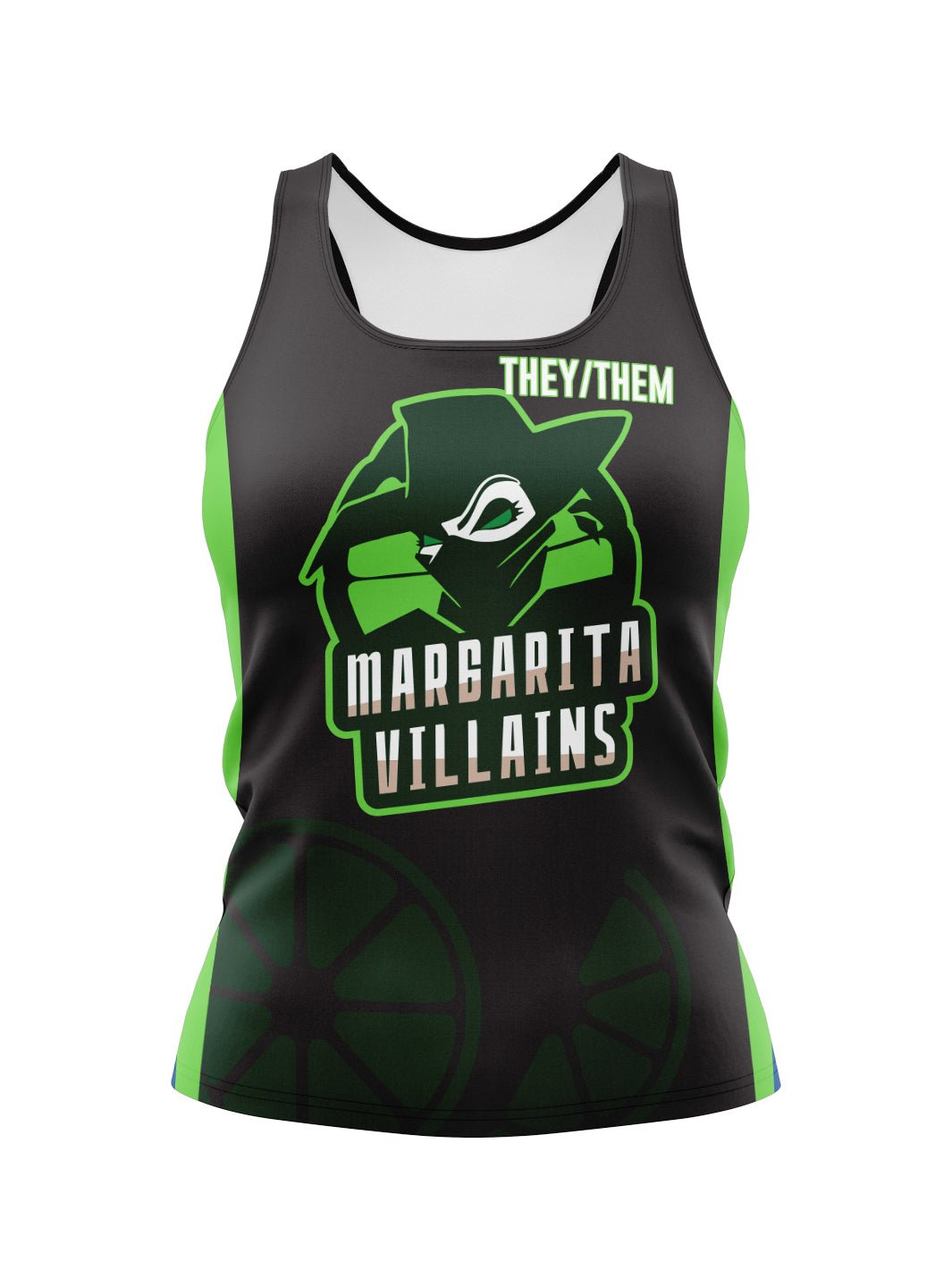 Eves of Destruction Team Store | Team Margarita Villains Women's Athletic Tank Top - Oddball Workshop