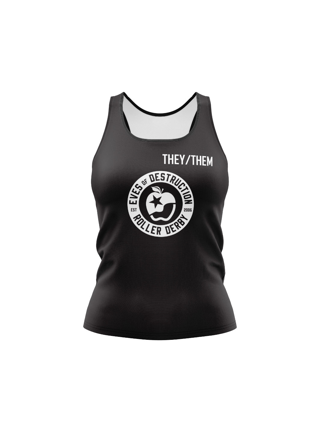 Eves of Destruction Team Store | Team Scrimmage Women's Athletic Tank Top - Oddball Workshop