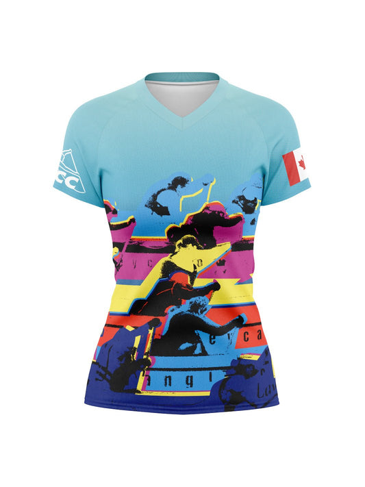 FLCC Fall Small | Women's Athletic Jersey Short Sleeve - Oddball Workshop