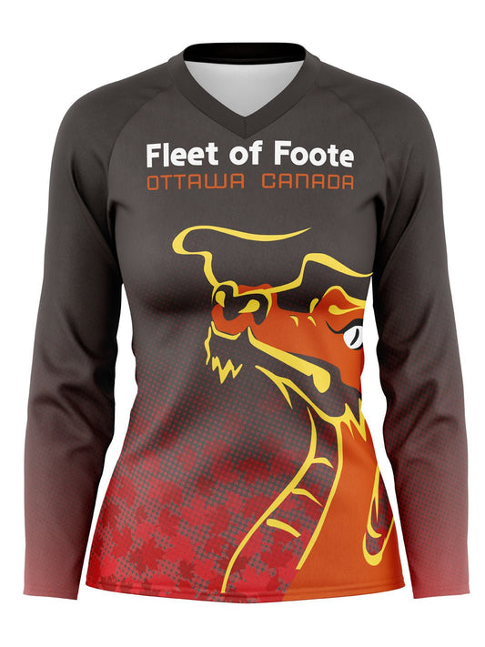 Fleet of Foote | Women's Athletic Jersey Long Sleeve - Oddball Workshop