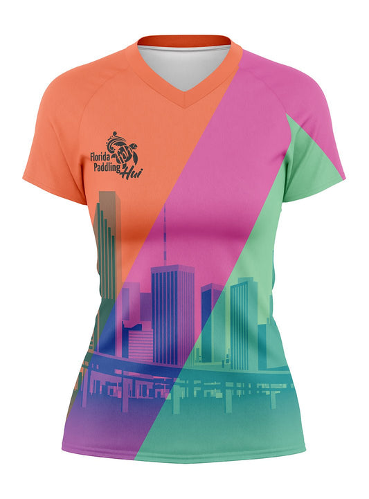 Florida Paddling Hui | H2O Women's Athletic Jersey Shorts Sleeve - Oddball Workshop