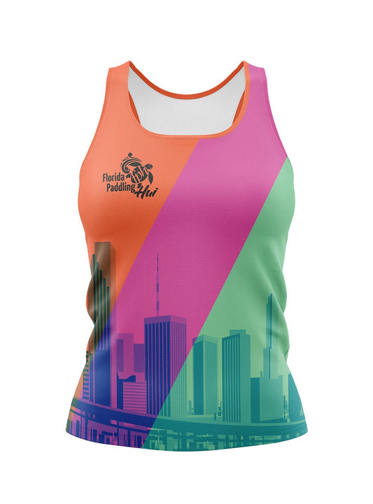 Florida Paddling Hui | H2O Women's Athletic Tank Top - Oddball Workshop