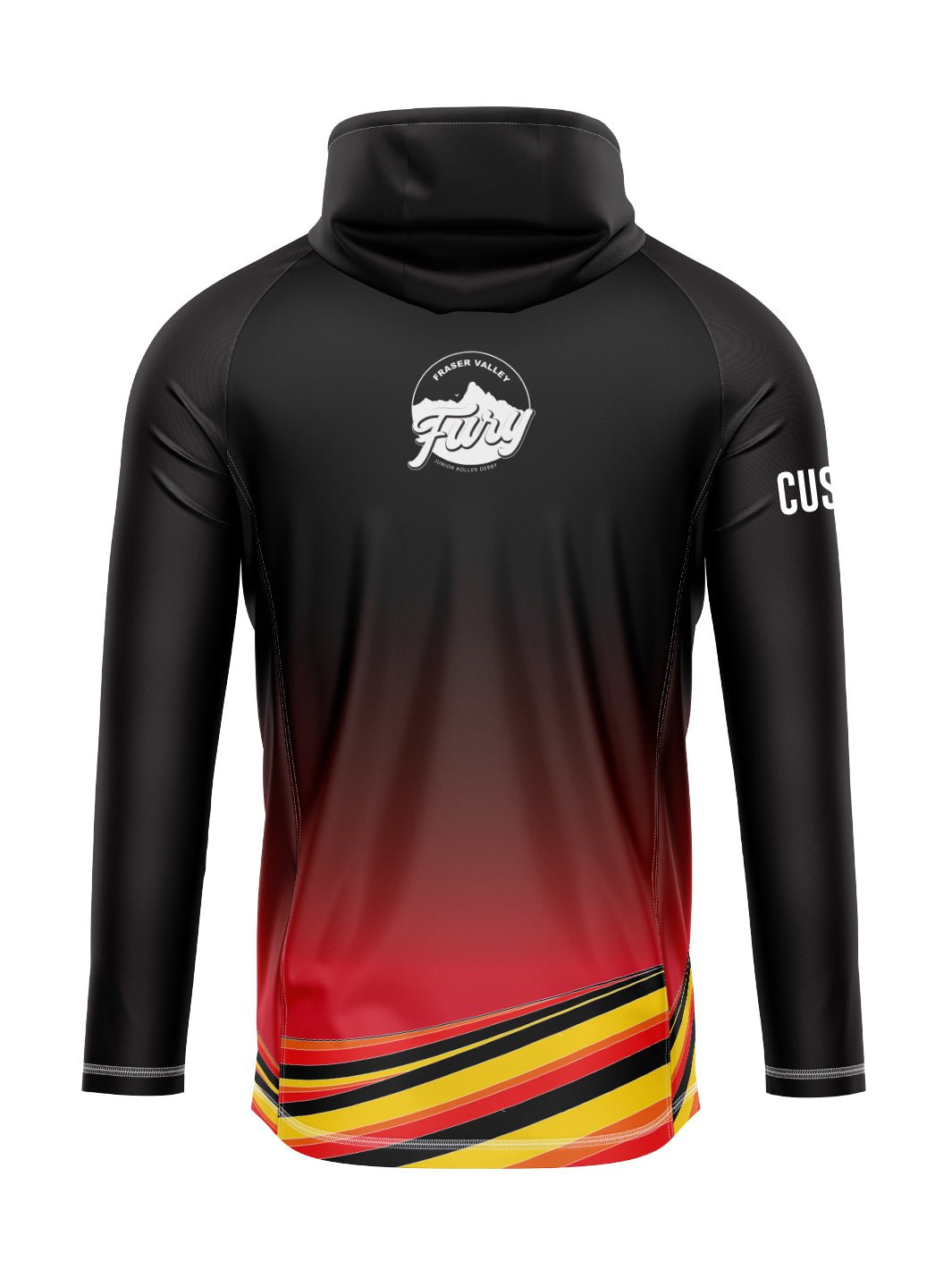 Fraser Valley Fury Junior Roller Derby | Men's Hooded Cascade Lightweight Jacket - Oddball Workshop