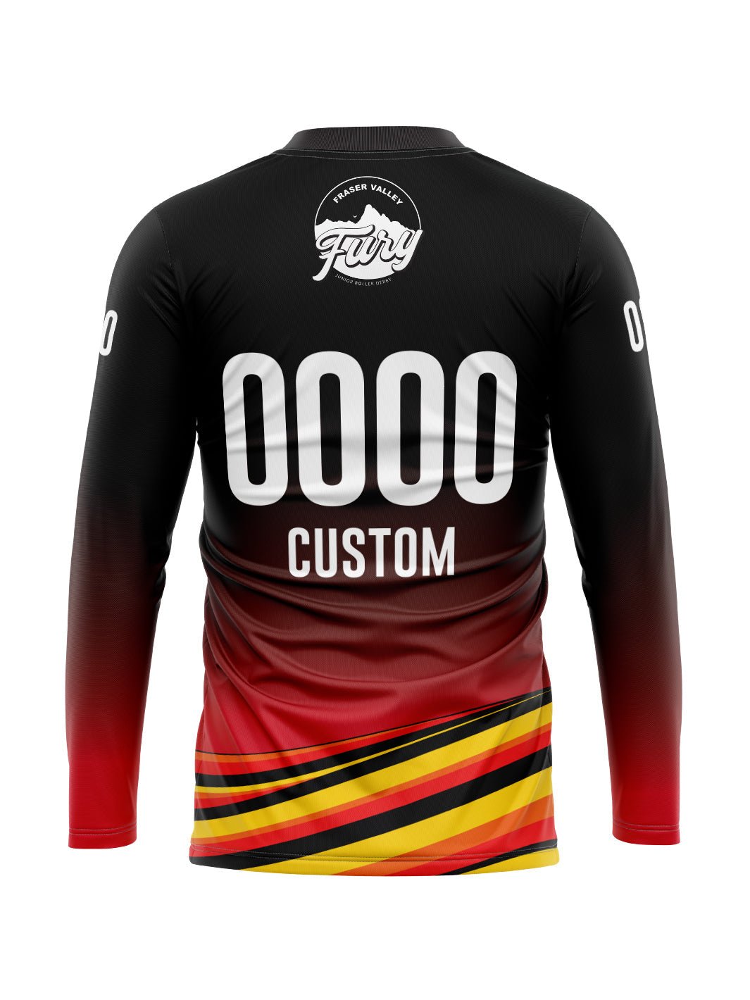 Fraser - Valley - Fury - Junior - Roller - Derby | Men's Team Jersey Long Sleeve - Oddball Workshop