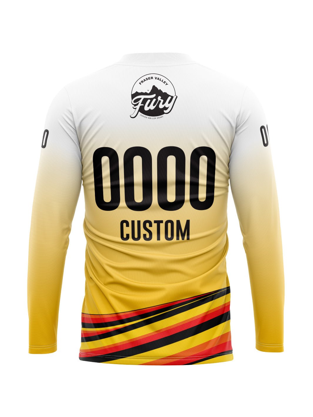 Fraser - Valley - Fury - Junior - Roller - Derby | Men's Team Jersey Long Sleeve - Oddball Workshop