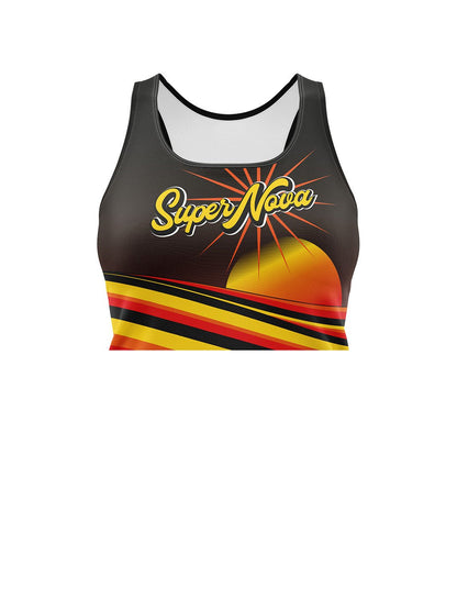 Fraser Valley Fury Junior Roller Derby | Women's Athletic Tank Top Crop - Oddball Workshop