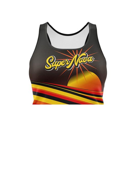 Fraser Valley Fury Junior Roller Derby | Women's Athletic Tank Top Crop - Oddball Workshop