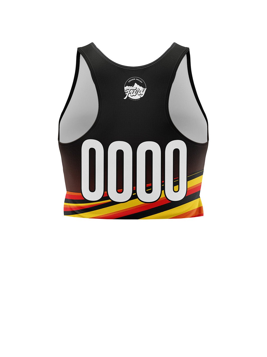 Fraser Valley Fury Junior Roller Derby | Women's Athletic Tank Top Crop - Oddball Workshop