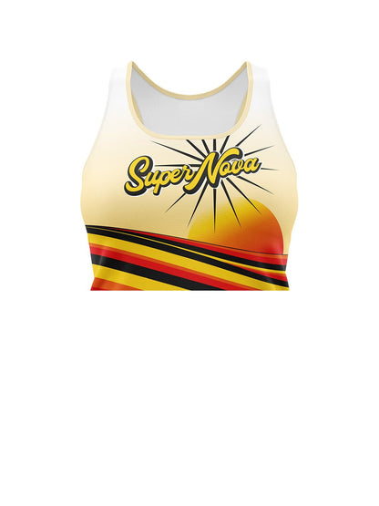 Fraser Valley Fury Junior Roller Derby | Women's Athletic Tank Top Crop - Oddball Workshop