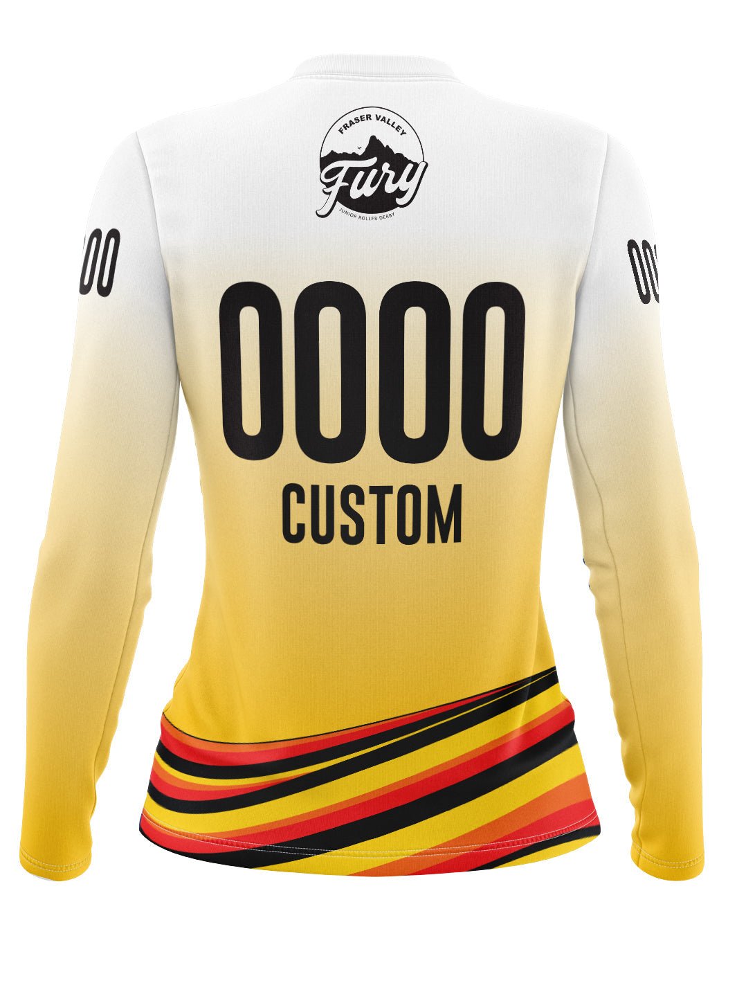 Fraser - Valley - Fury - Junior - Roller - Derby | Women's Team Jersey Long Sleeve - Oddball Workshop