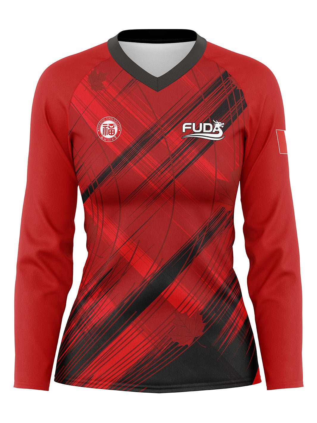 Fuda DBC | Women's Athletic Jersey Long Sleeve - Oddball Workshop