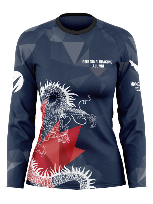 GD Alumni + | Women's Athletic Jersey Long Sleeve Crewneck - Oddball Workshop