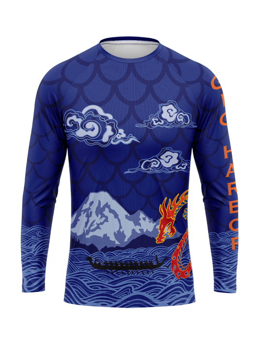 Gig Harbor Dragons | Men's Athletic Jersey Long Sleeve - Oddball Workshop