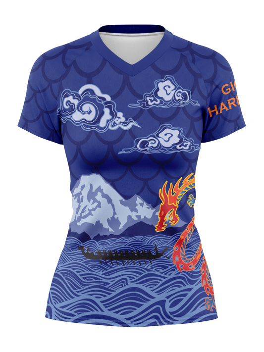 Gig Harbor Dragons | Women's Athletic Jersey Short Sleeve - Oddball Workshop