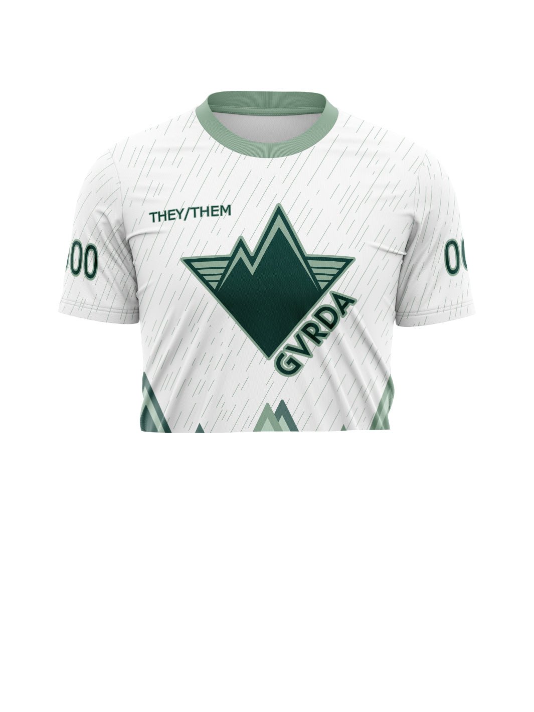 Greater Vancouver Roller Derby Association | Men's Team Jersey Short Sleeve Crop - Oddball Workshop