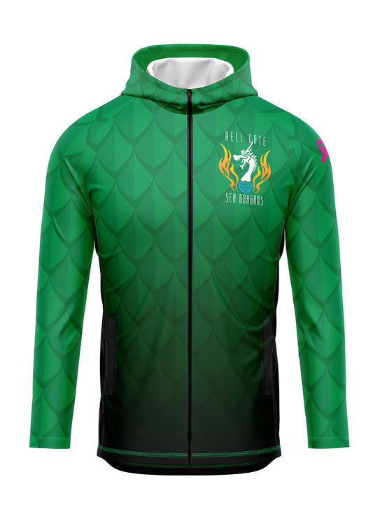 Hell Gate Sea Dragons | Men's Cascade Lt Wt Jacket Hooded - Oddball Workshop