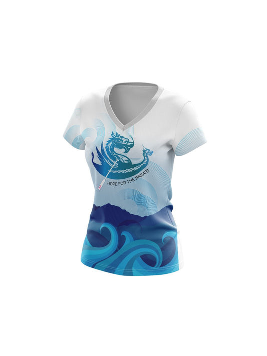 Hope For The Breast | Women's Team Jersey Short Sleeve V - Neck - Oddball Workshop