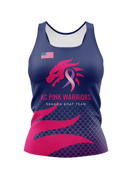 KC Pink Warriors | Women's Athletic Tank Top - Oddball Workshop