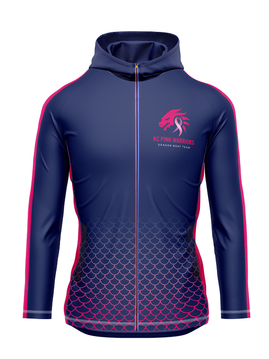 KC Pink Warriors | Women's Cascade Lt Wt Jacket Hooded - Oddball Workshop
