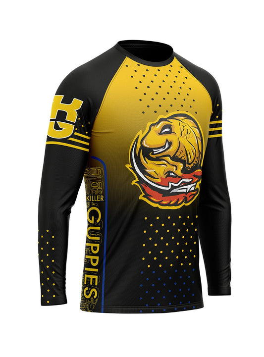 Killer Guppies Canadian | Men's Athletic Jersey Long Sleeve - Oddball Workshop