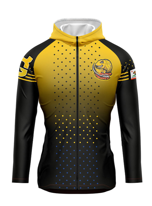 Killer Guppies | Women's Cascade Lt Wt Jacket (Black/Yellow) - Oddball Workshop