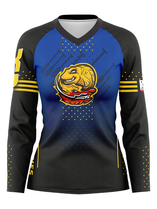 Killer Guppies | Women's Performance Jersey Long Sleeve - Oddball Workshop