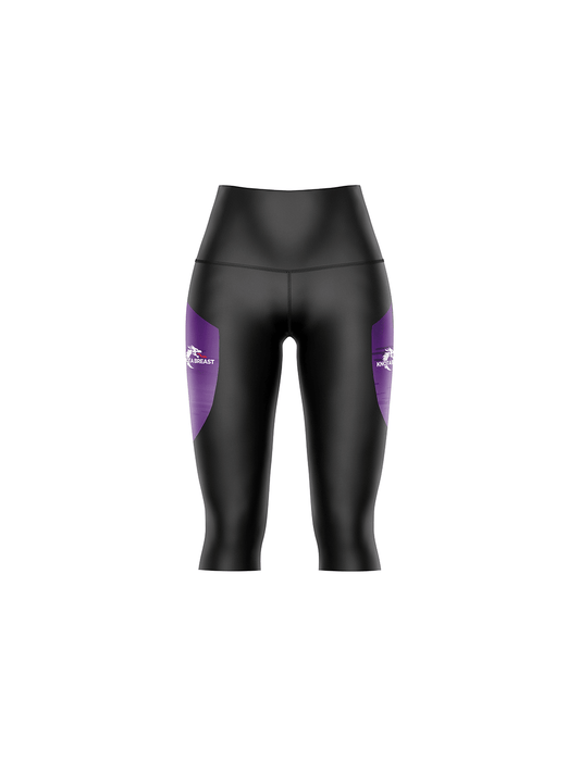 Knot a Breast | Women's Capri Leggings (3/4 Length) - Oddball Workshop
