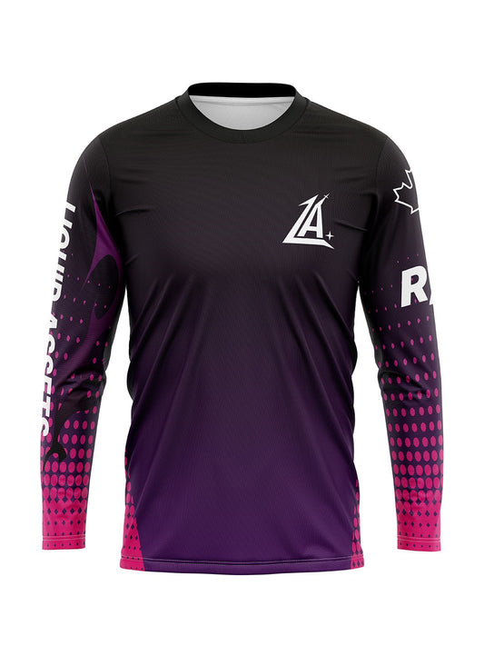 Liquid Assets Dragon Boat | Men's Team Jersey Long Sleeve - Dark - Oddball Workshop