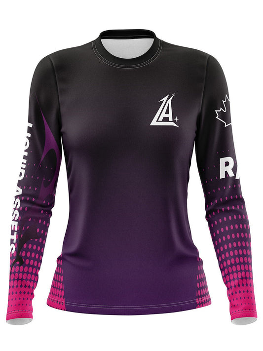 Liquid Assets Dragon Boat | Women's Team Jersey Long Sleeve - Dark - Oddball Workshop