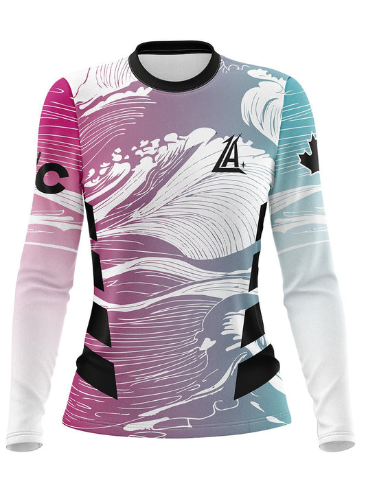 Liquid Assets Dragon Boat | Women's Team Jersey Long Sleeve - Oddball Workshop